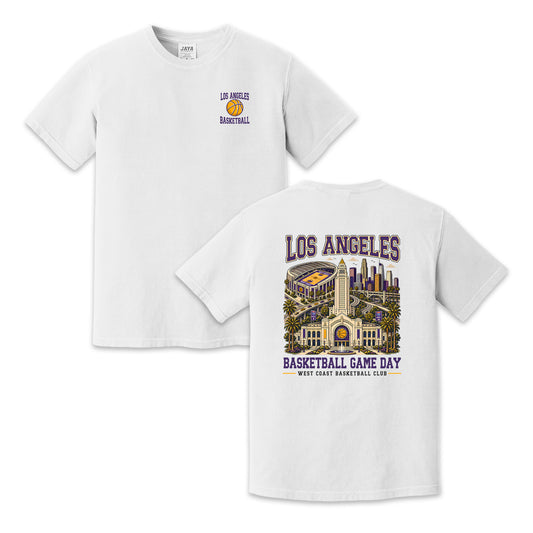 Los Angeles Basketball Two Sided T-Shirt