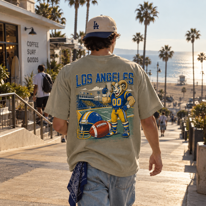 Los Angeles Football Ram Vintage Graphic T-Shirt