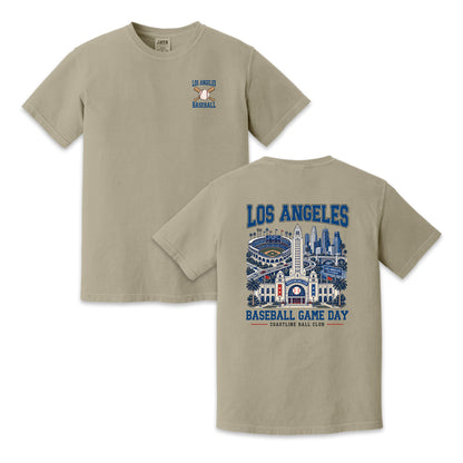 Los Angeles Baseball Game Day Two Sided T-Shirt