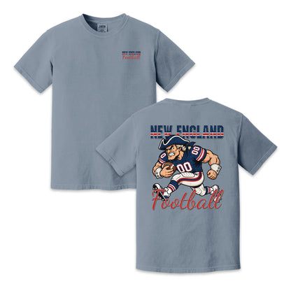 New England Football Patriot Graphic T-Shirt, Vintage Sports City Tee for Football Fans