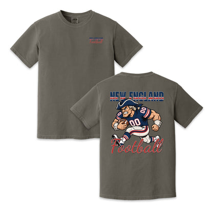 New England Football Patriot Graphic T-Shirt, Vintage Sports City Tee for Football Fans