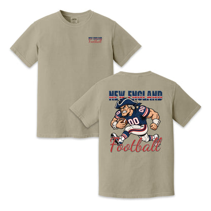 New England Football Patriot Graphic T-Shirt, Vintage Sports City Tee for Football Fans