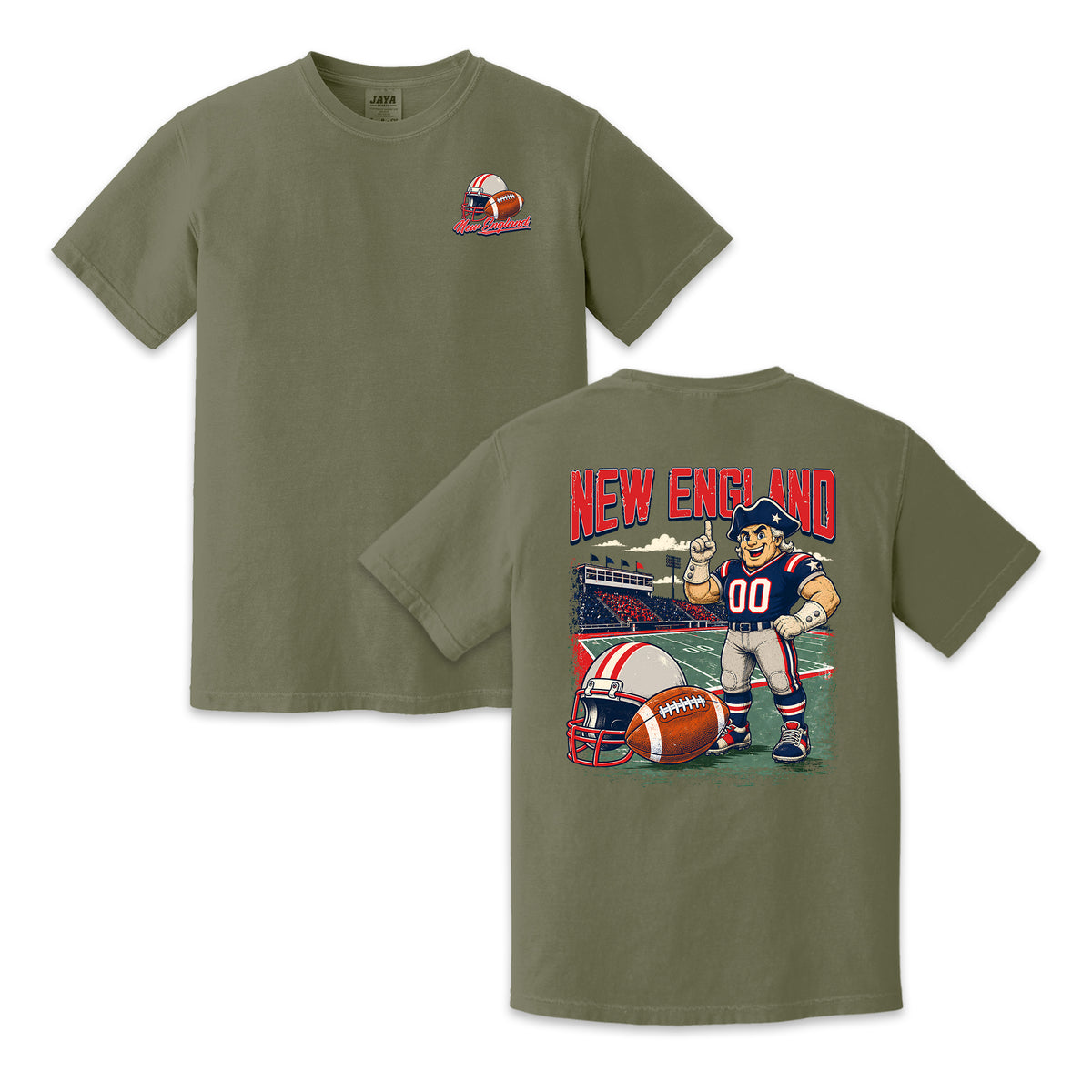 New England Football Patriot Vintage Graphic T-Shirt
