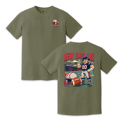 New England Football Patriot Vintage Graphic T-Shirt
