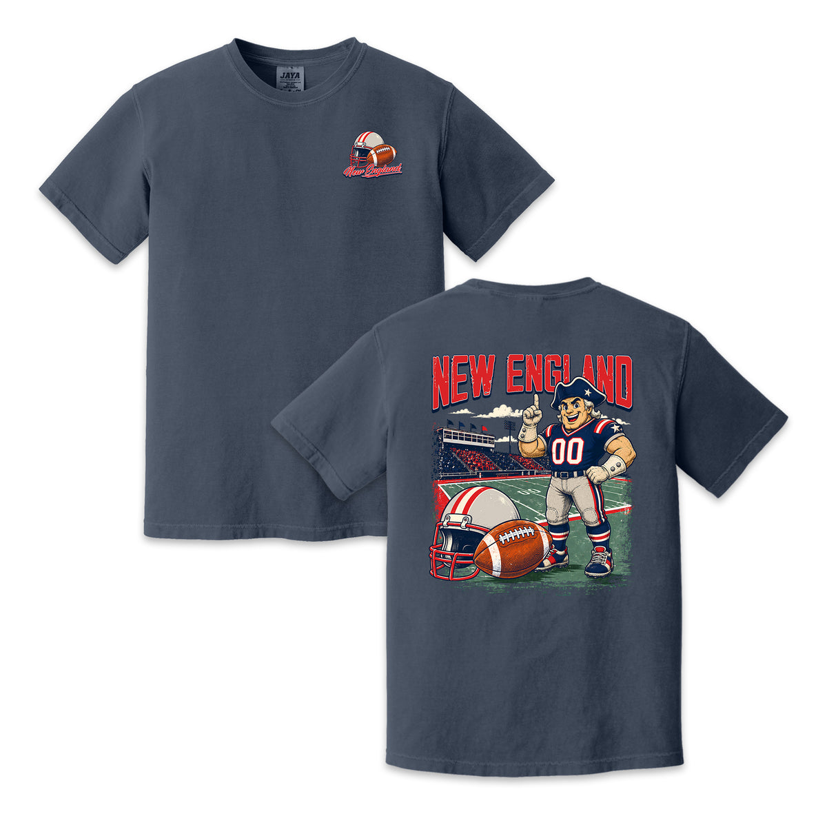 New England Football Patriot Vintage Graphic T-Shirt