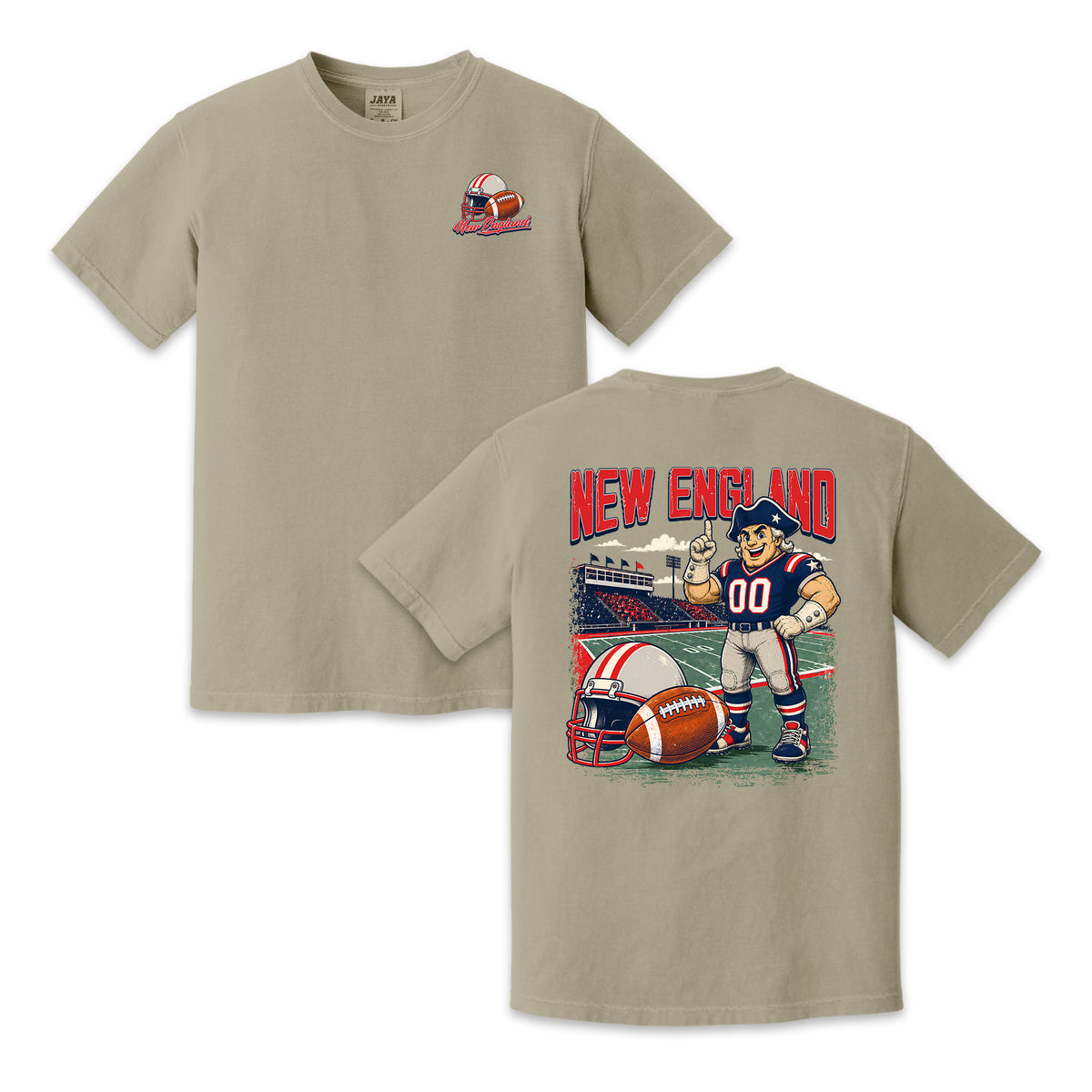New England Football Patriot Vintage Graphic T-Shirt