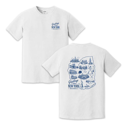 New York Baseball New York Map T-Shirt