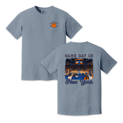 Vintage New York Basketball Game Day Arena Crowd T-Shirt