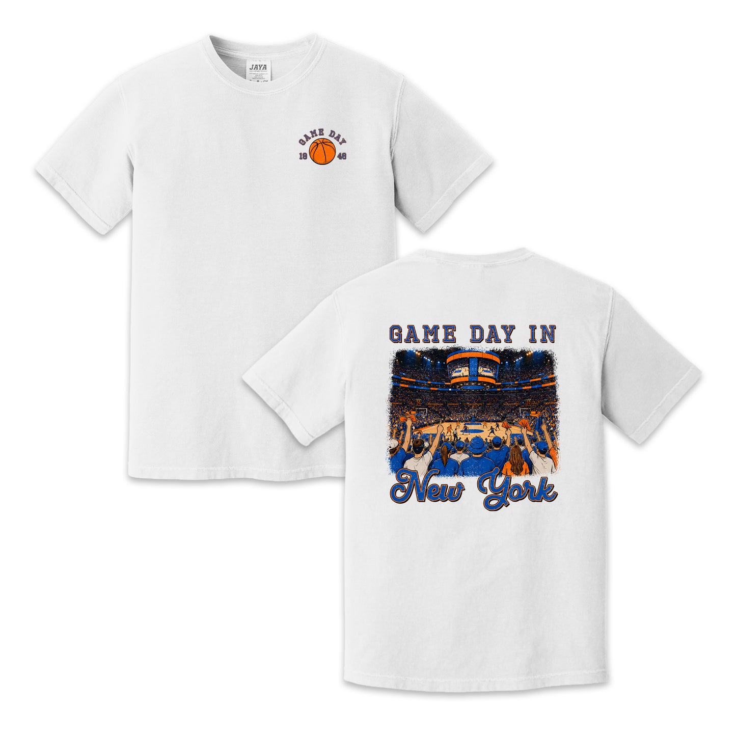 Vintage New York Basketball Game Day Arena Crowd T-Shirt