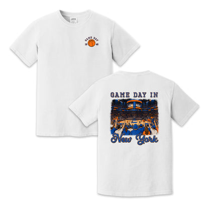 Vintage New York Basketball Game Day Arena Crowd T-Shirt