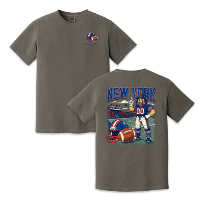 New York Football Mascot Vintage Graphic T-Shirt