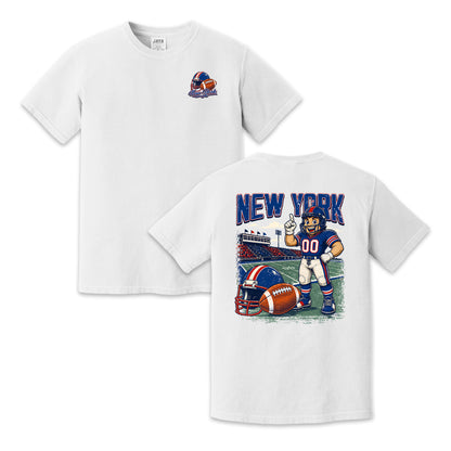 New York Football Mascot Vintage Graphic T-Shirt