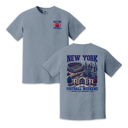 New York Football Weekend Vintage Graphic T-Shirt