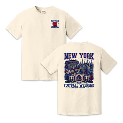 New York Football Weekend Vintage Graphic T-Shirt