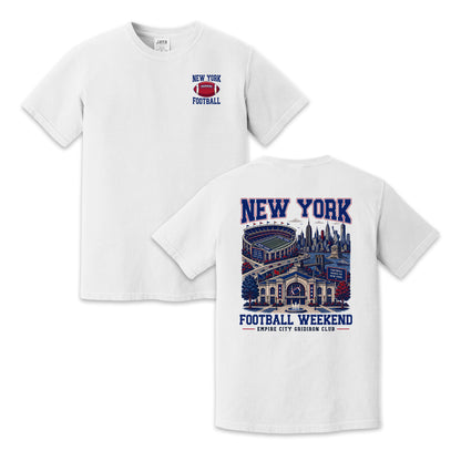 New York Football Weekend Vintage Graphic T-Shirt