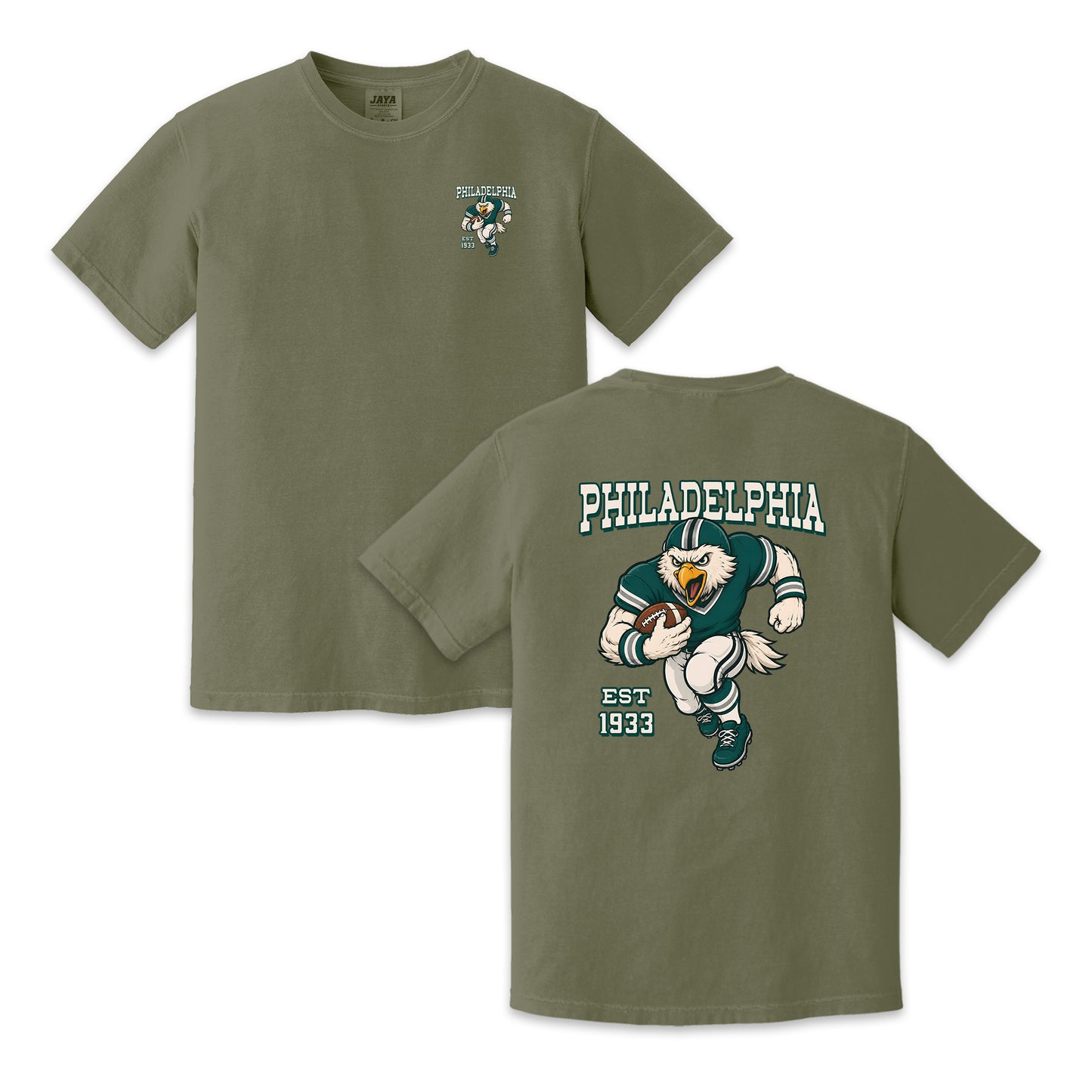 Philadelphia Football Eagle Two-Sided Graphic T-Shirt, Retro Game Day Sports Tee, Unisex Football Fan Gift Shirt
