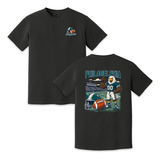 Philadelphia Football Mascot Vintage Graphic T-Shirt