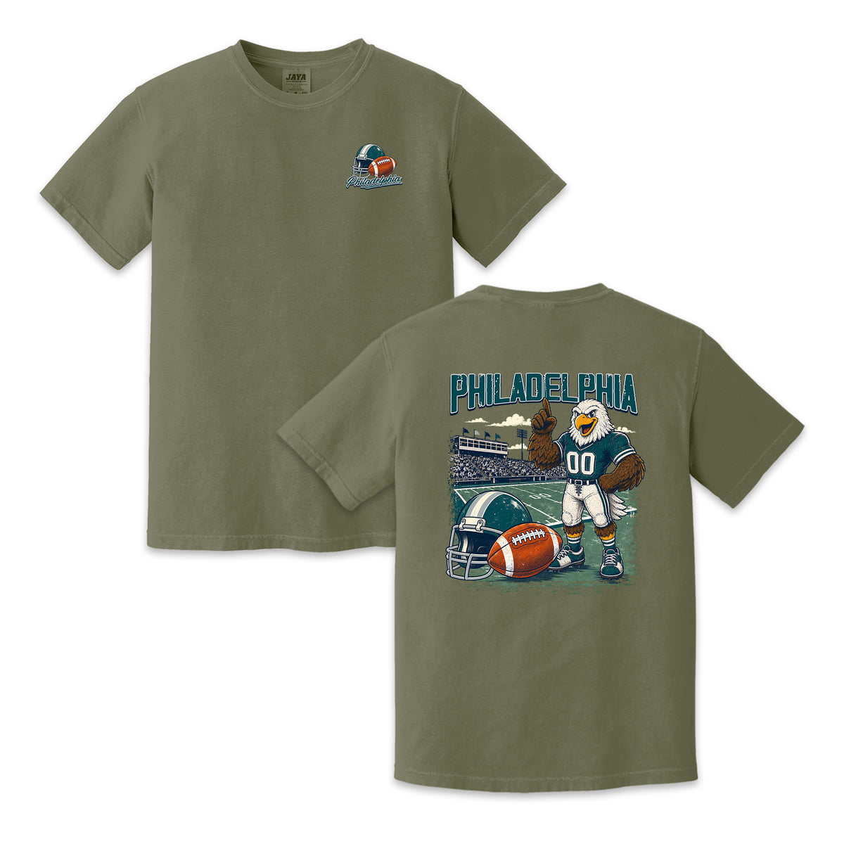 Philadelphia Football Mascot Vintage Graphic T-Shirt