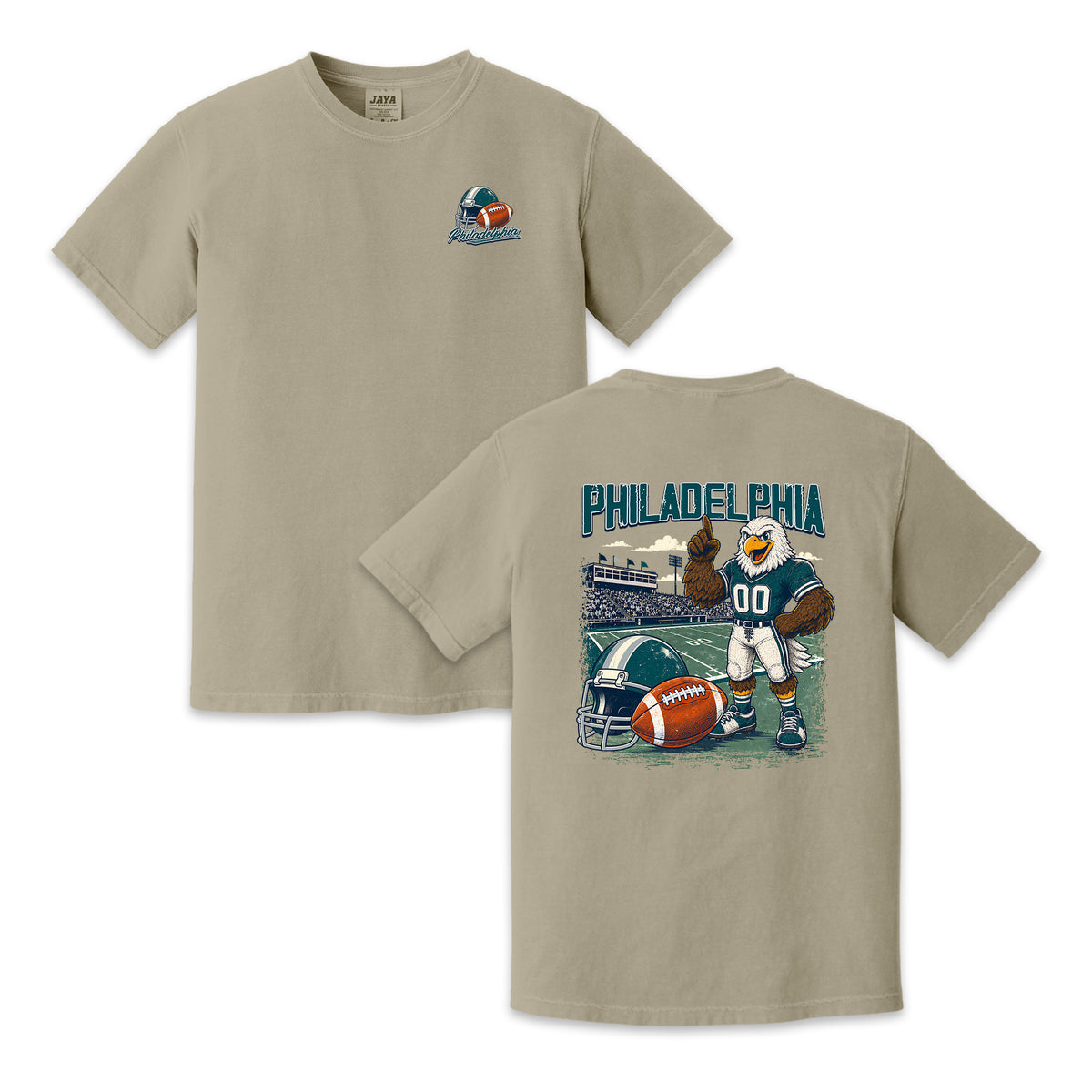 Philadelphia Football Mascot Vintage Graphic T-Shirt
