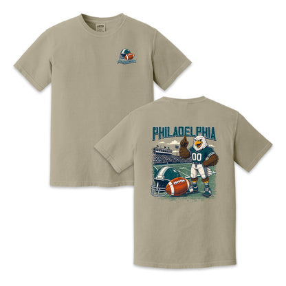 Philadelphia Football Mascot Vintage Graphic T-Shirt
