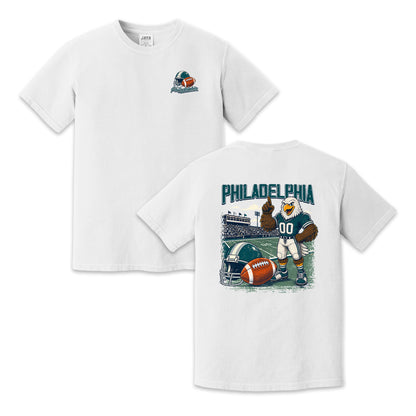 Philadelphia Football Mascot Vintage Graphic T-Shirt