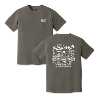 Pittsburgh Football Game Day Vintage Graphic T-Shirt