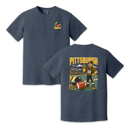 Pittsburgh Football Mascot Vintage Graphic T-Shirt