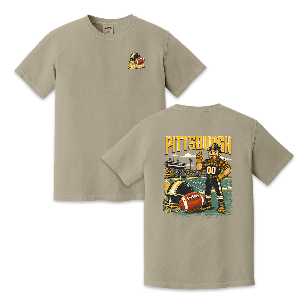 Pittsburgh Football Mascot Vintage Graphic T-Shirt