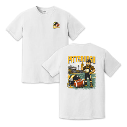 Pittsburgh Football Mascot Vintage Graphic T-Shirt