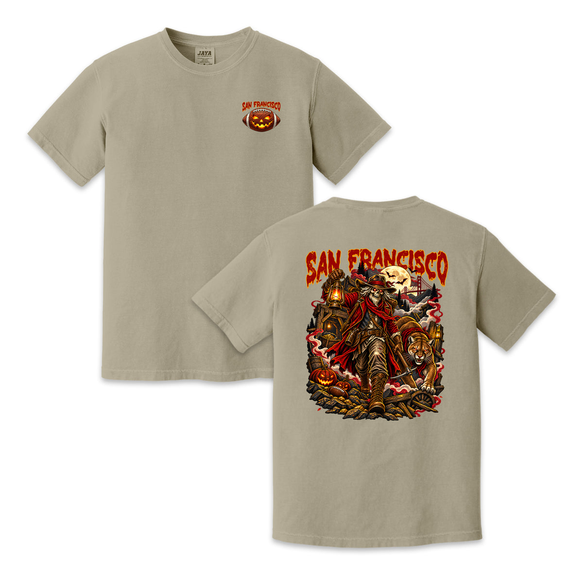 San Francisco Football Halloween Prospector Vintage Graphic T-Shirt