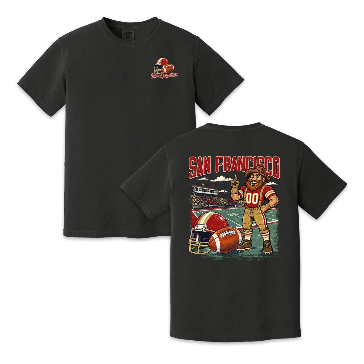 San Francisco Football Gold Rush Vintage Graphic T-Shirt