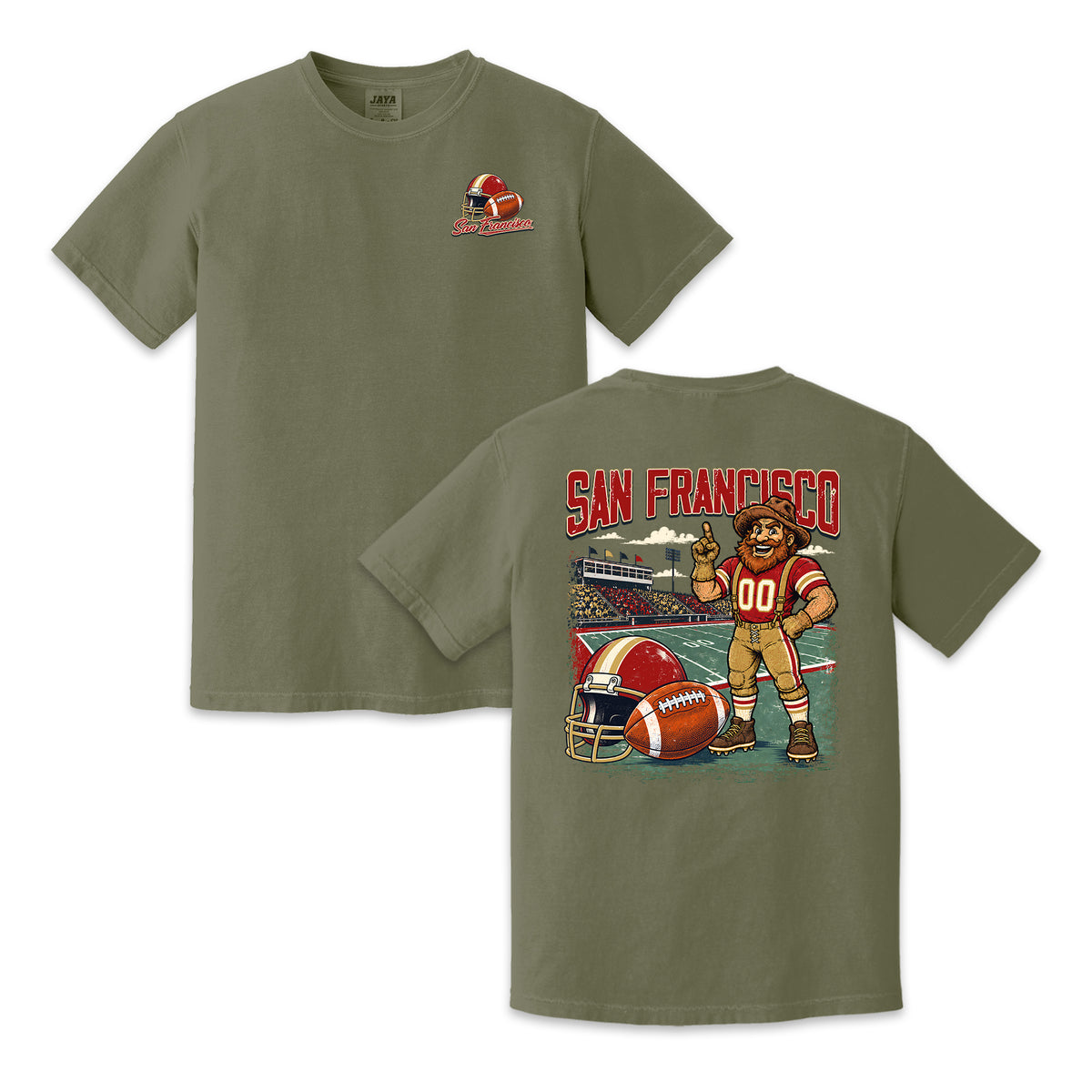 San Francisco Football Gold Rush Vintage Graphic T-Shirt