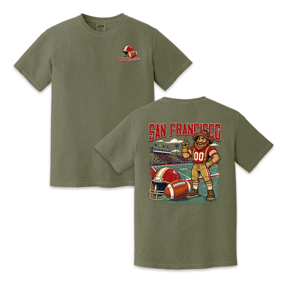 San Francisco Football Gold Rush Vintage Graphic T-Shirt