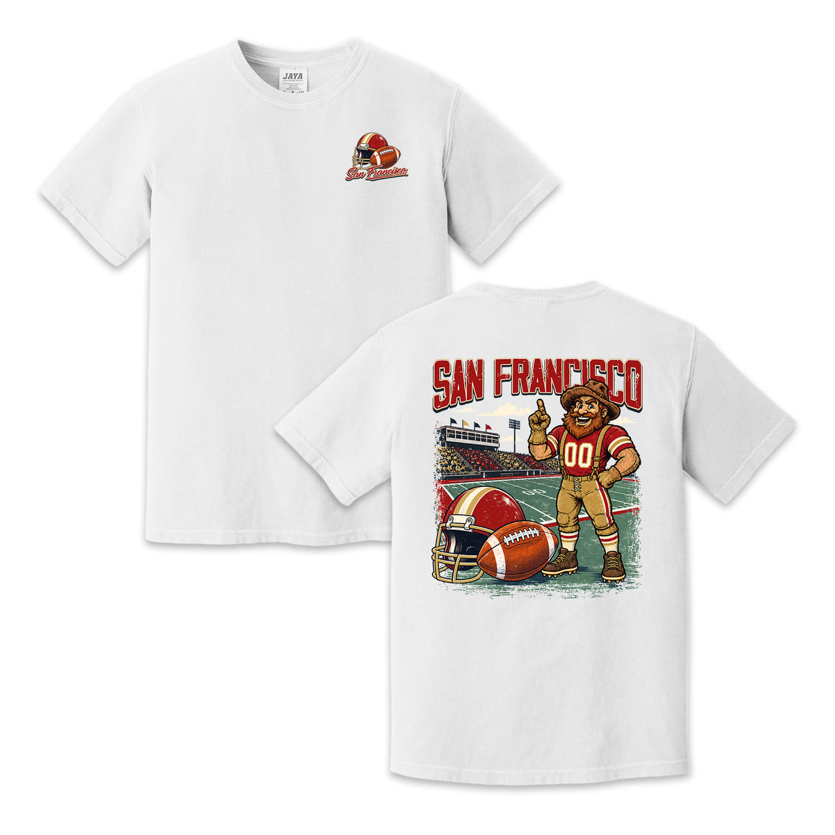 San Francisco Football Gold Rush Vintage Graphic T-Shirt